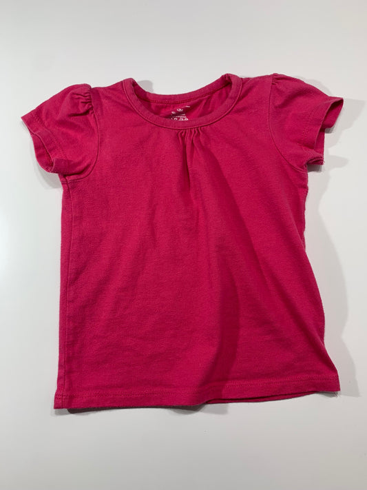 #0225 t-shirt rose 12 mois - GEORGE
