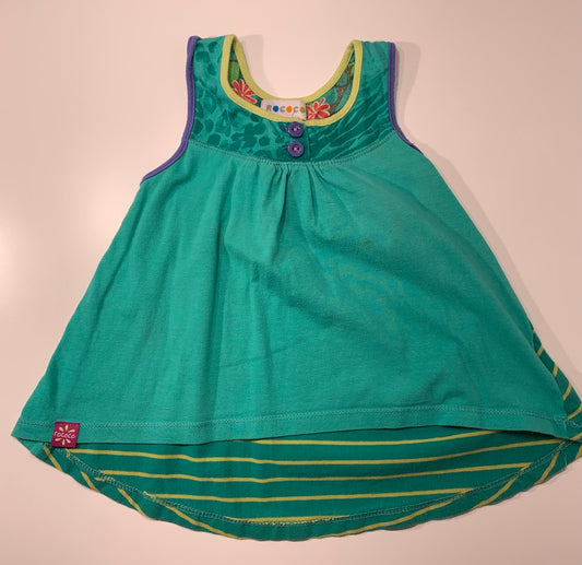 #0233 camisole turquoise 18 mois - ROCOCO