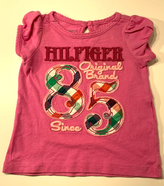 #0248 t-shirt rose 3-6 mois - TOMMY HILFIGER