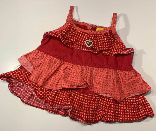 #0284 robe rouge 24 mois - GAGOU TAGOU